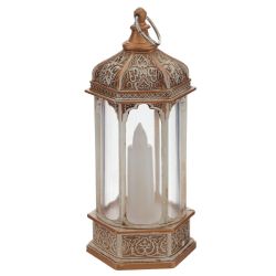 GAEM Изделие декоративное "Фонарь" с подсветкой (3хАG13), L5,5 W6 H13,5 см, 4в.