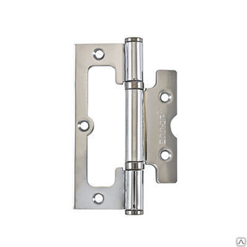 Петля  БЕЗ ВРЕЗКИ  АЛЛЮР  накл. 2BB CP хром  (цена за 2шт) 100*75   2 подш. БЛИСТЕР  / 1 045