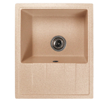 Мойка ML-GMS103 СТАНДАРТ с крылом, песочный (302), 570*460*190мм