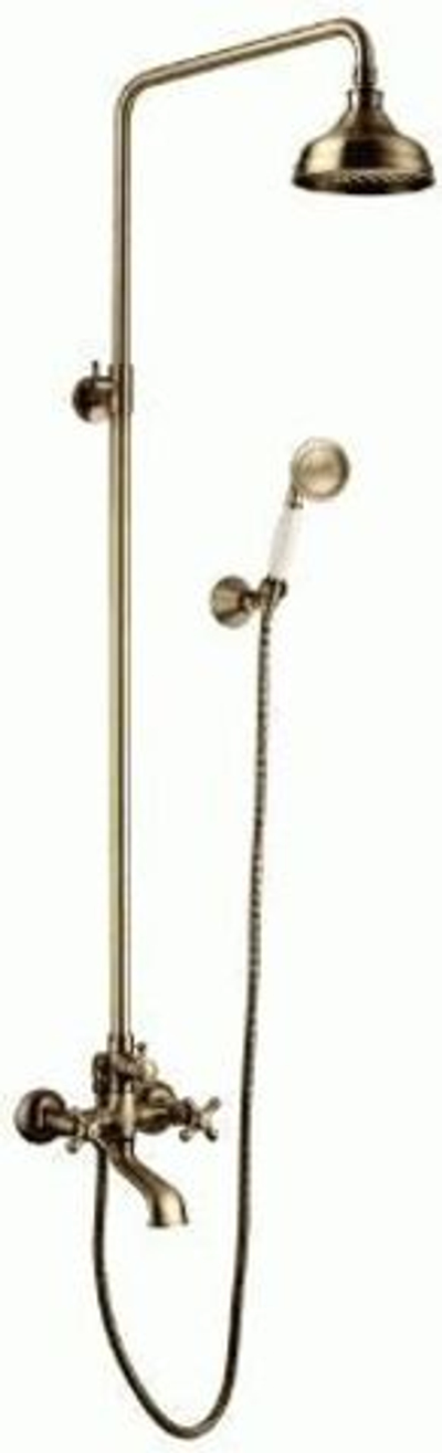 душевая система LEMARK Vintage "Тропический дождь", бронза LM2862B