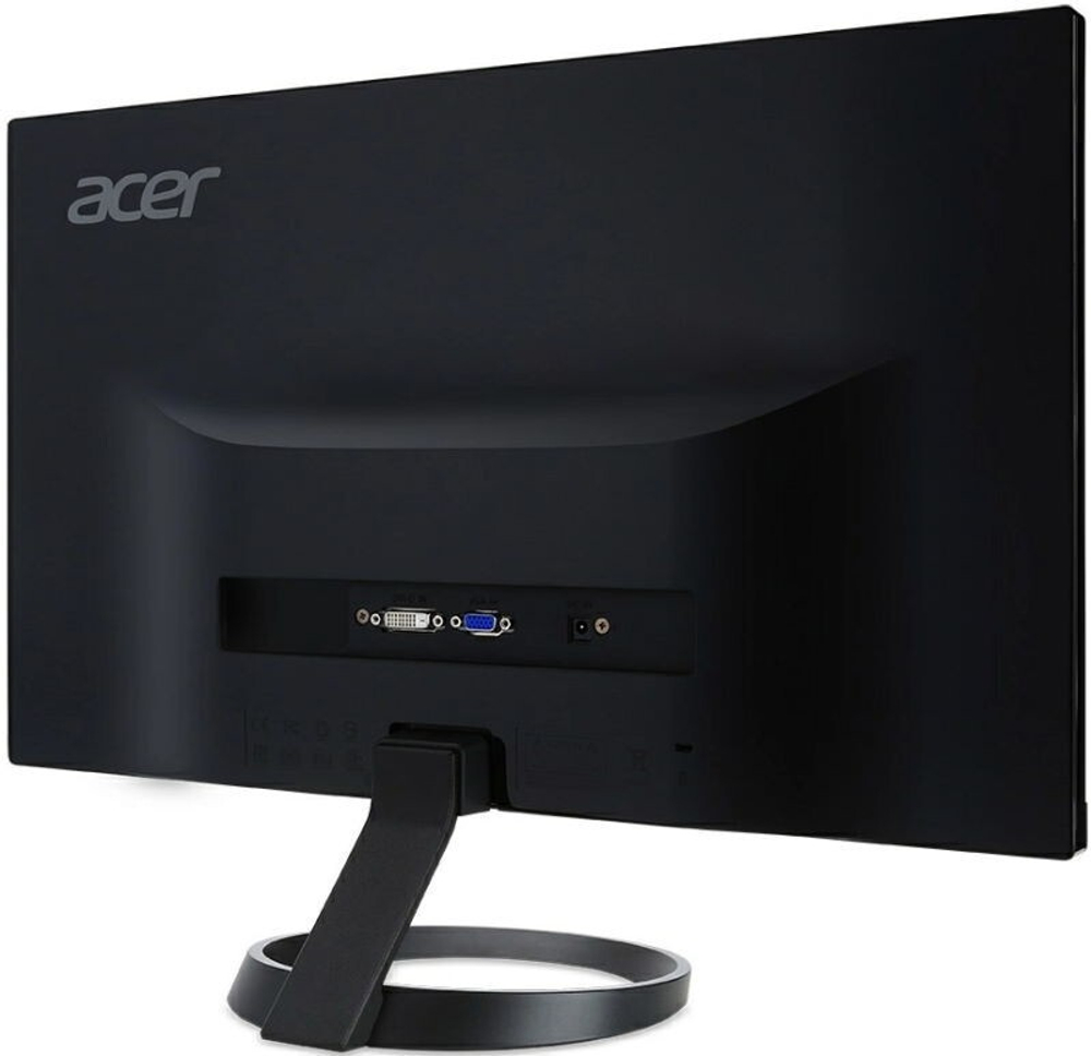 Монитор Acer - R240HYbidx, 23.8;;, 16:9, IPS, 4ms, 250cd/m&#178;, 1000:1, 1920x1080 (Full HD), VGA, 1x HDMI, 1x DP, цвет Чёрный, UM.QR0EE.026