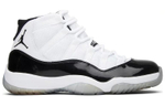 Jordan Air Jordan 11 concord Kang buckle comfortable all-match shock absorption non-slip wear-resistant high-top retro basketball shoes men's black and white 2011 edition