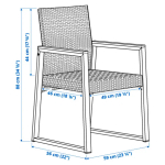 Обеденный стол и стулья  - VÄRMANSÖ IKEA/ ВЕРМАНСЕ ИКЕА, 224х93 см, коричневый