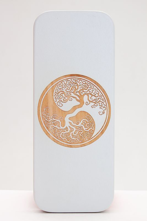 Доска садху Дерево инь-янь медные гвозди