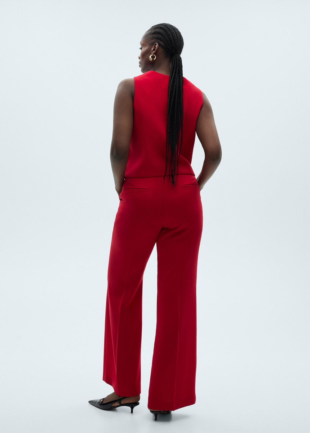 Костюмные брюки wideleg