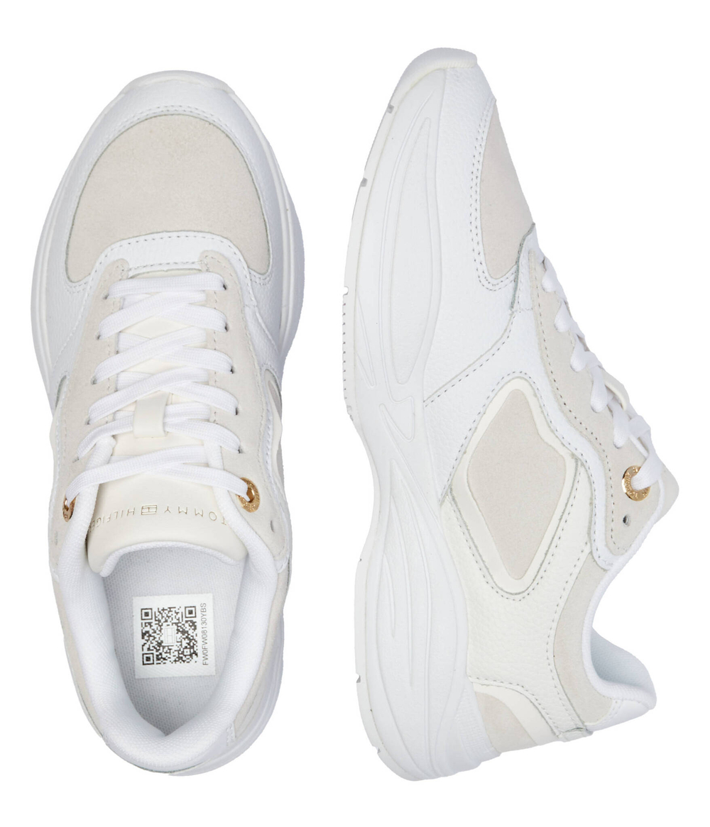 Кожаные кроссовки chunky Tommy Hilfiger - белый(FW0FW08130)