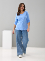 Лонгслив ЛНк-005/голубой