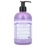 Dr. Bronner's, органическое мыло с сахаром, 4 в 1, для лица, тела, рук и волос, лаванда, 355 мл (12 жидк. унций)