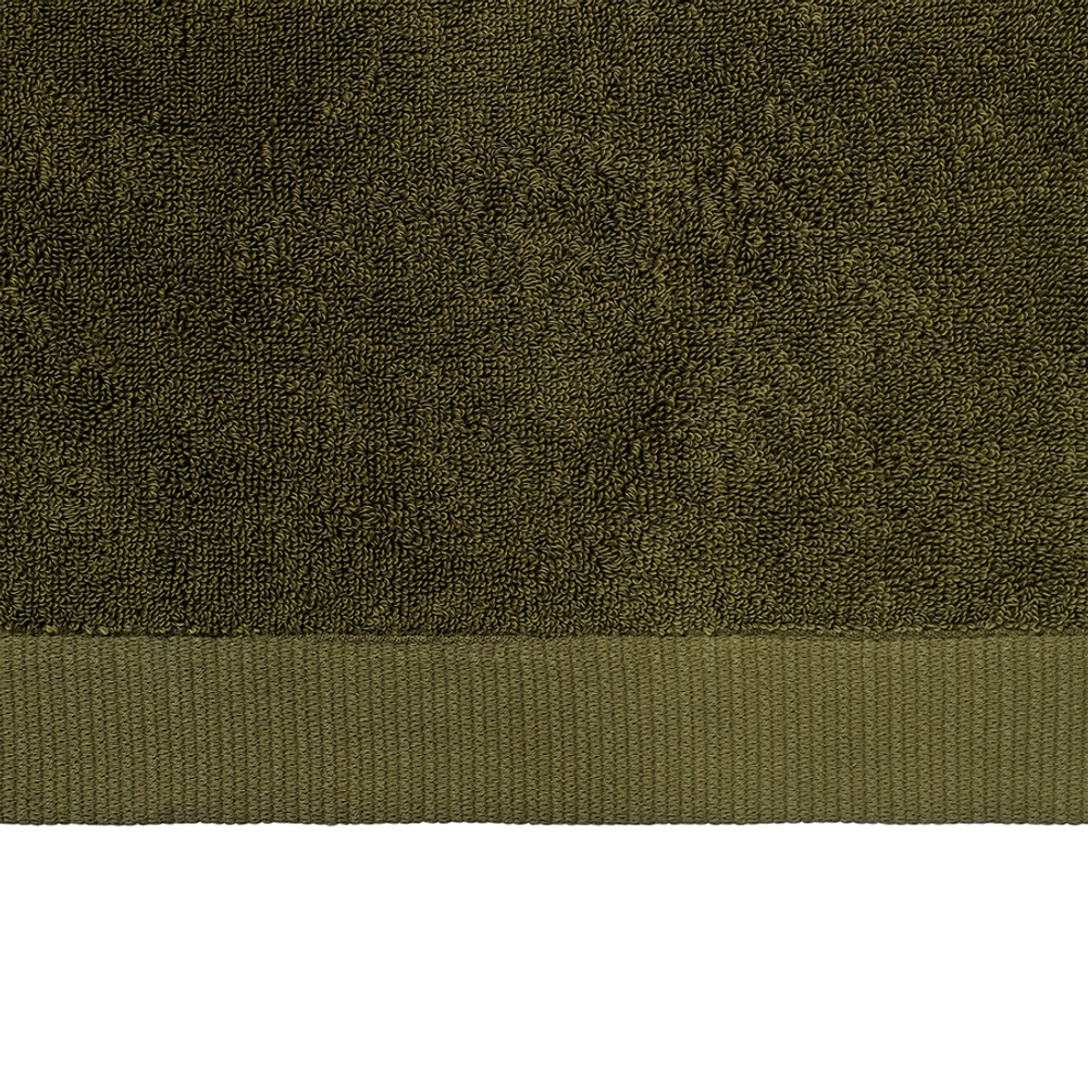 Полотенце для рук оливкового цвета из коллекции essential, 50х90 см