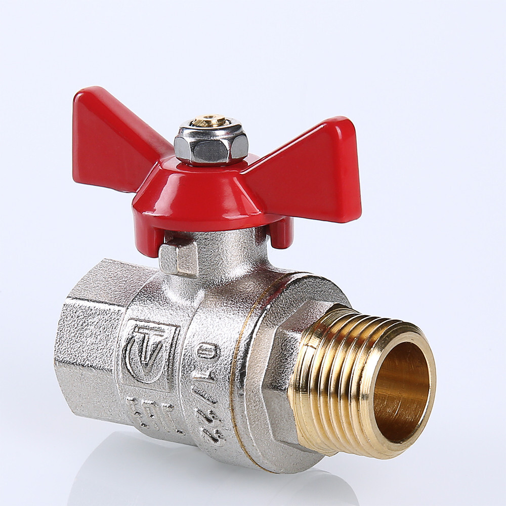 Кран шаровой VALTEC BASE рукоятка бабочка вн.-нар.