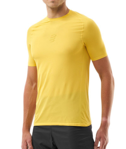 Теннисная футболка Compressport Trail Racing Short Sleeve - ceylon yellow