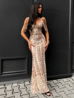 макси платье с бусинами и пайетками + plus size