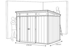 Сарай Артисан 9х7 (размеры 279 х 216 см)