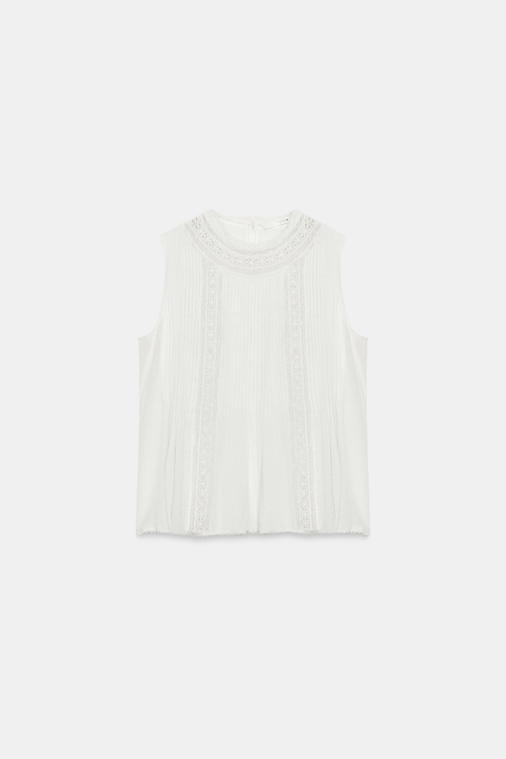 ZARA РОМАНТИЧНАЯ РУБАШКА ZW COLLECTION, БЕЛЫЙ