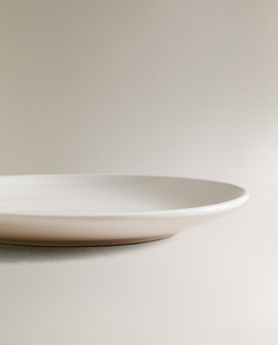 Zara Home тарелка десертная из каменной керамики, цвет белый, 19.3 см