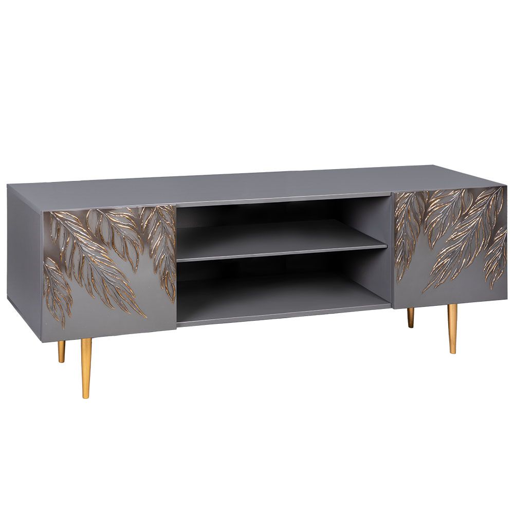 Тумба под ТВ Тропик 155см Стайл Серый Голд
