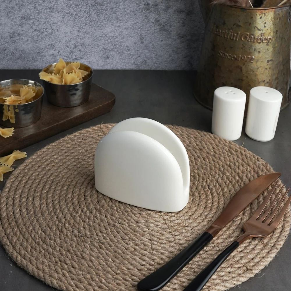 Салфетница 4.8*10см. h=8.4см, фарфор "NOBLE" серия "Fine Plus"