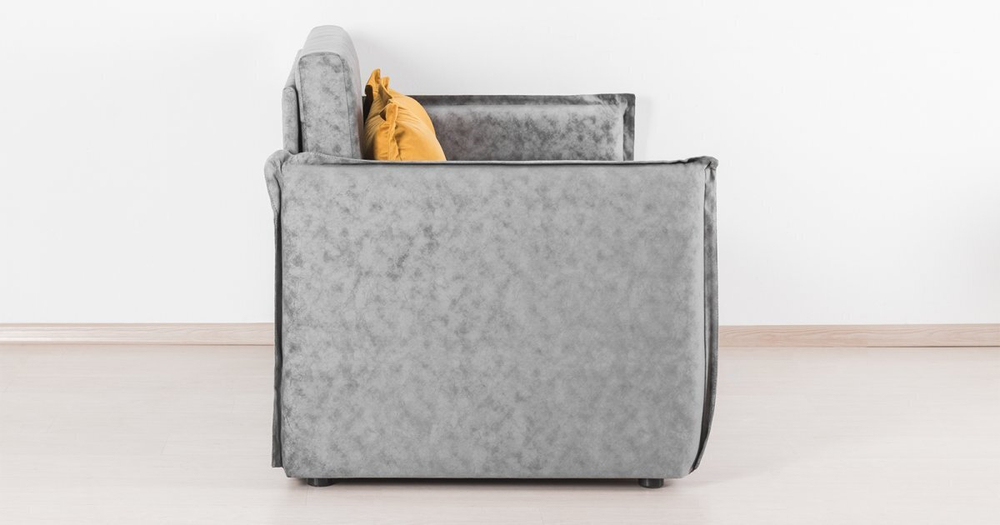 Диван - кровать Виола 120 велюр серый