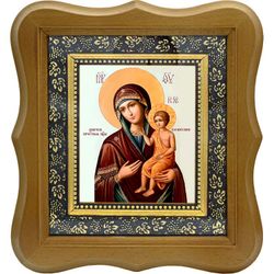 Икона Божьей Матери "Воспитание" на холсте.