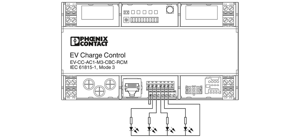 1018702 - EV-CC-AC1-M3-CBC-RCM-ETH-3G - AC yправление зарядкой