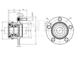 Ступица задняя (с ABS) UNIO HUB-20225