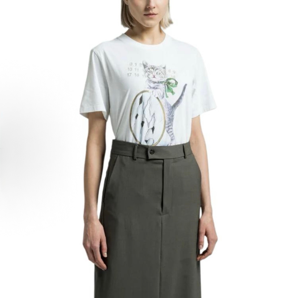 Футболка Maison Margiela MM6 Cat Print