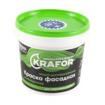 КРАСКА В/Д ФАСАДНАЯ ОСОБОПРОЧНАЯ 1,5 КГ (1/6) "KRAFOR" (ЗЕЛЕН.)