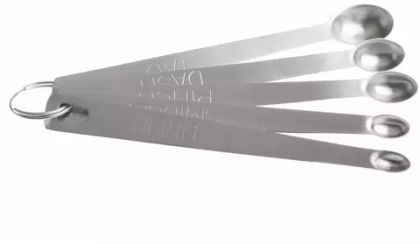 Мерные ложечки, нержавейка, комплект 5 шт