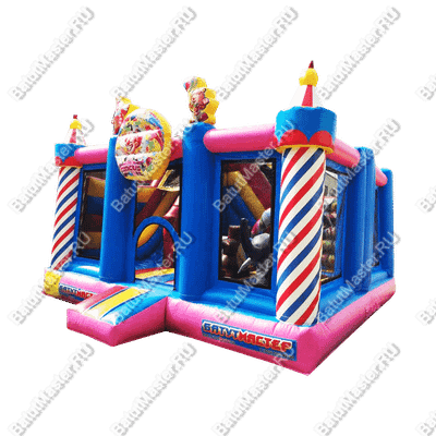 Надувной батут "Яркий цирк" 5*5*3м