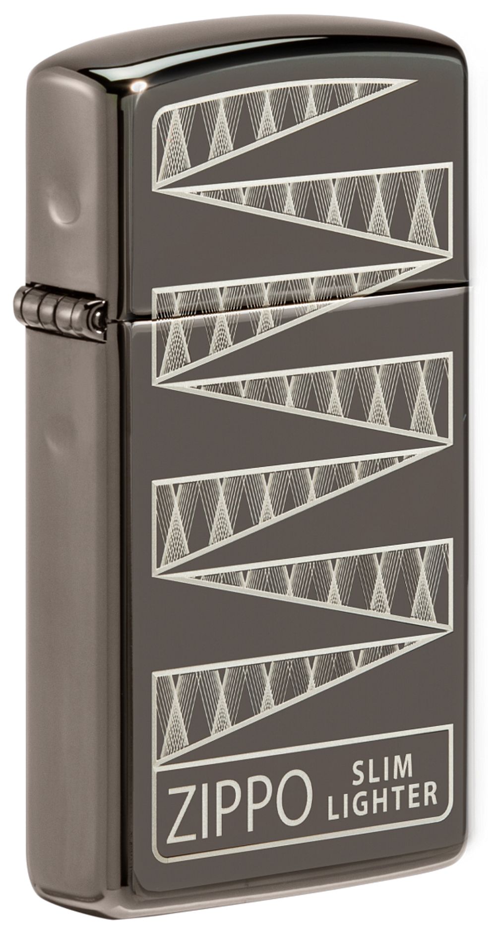 Зажигалка 65th Anniversary Zippo Slim® с покрытием Black Ice® (49709) 3
