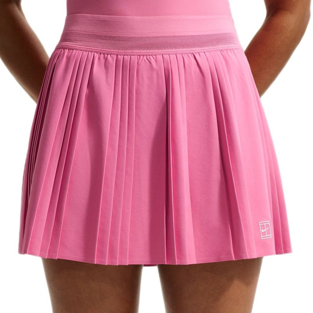 Теннисная юбка Nike Court Advantage Dri-Fit Pleated - peony/white