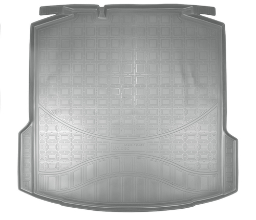 Коврик в багажник Norplast/Unidec для Volkswagen Polo VI (2020-) Серый,без ушей, полиуретан, арт.NPA00-T81-652-3-G
