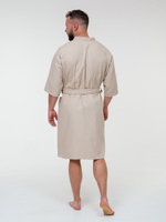 Халат вафельный 48-50 бежевый