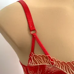 Кольцо для бретели красное 10 мм (цв. 100), Arta-F