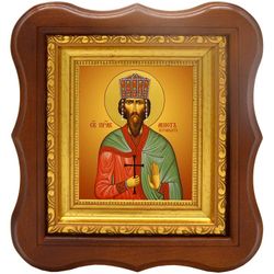 Ашот I Куропалат святой благоверный. Икона на холсте.