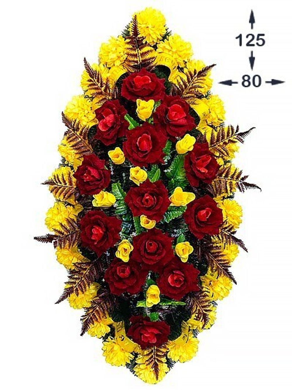 ВЕНОК №6 125 НА 80 СМ
