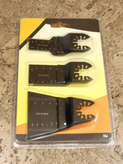 Насадки для реноватора МФИ / мультитула по дереву, набор 3 пилки в блистере