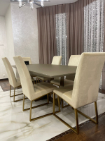 Стул обеденный Ist Casa Милан, 63х45х99, бежевый, матовое золото