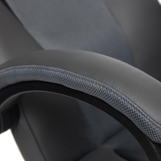 Кресло Tetchair RACER GT new кож/зам/ткань, металлик/серый, 36/12