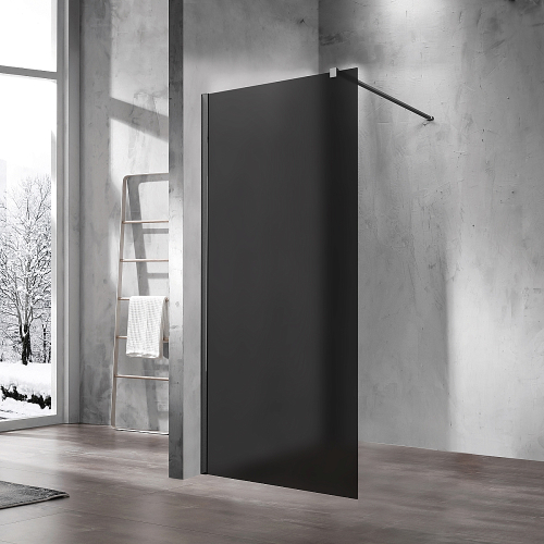 Душевое ограждение Vincea Walk-In 100 VSW-1H100GFGM стекло матовое тонированное/профиль вороненая сталь