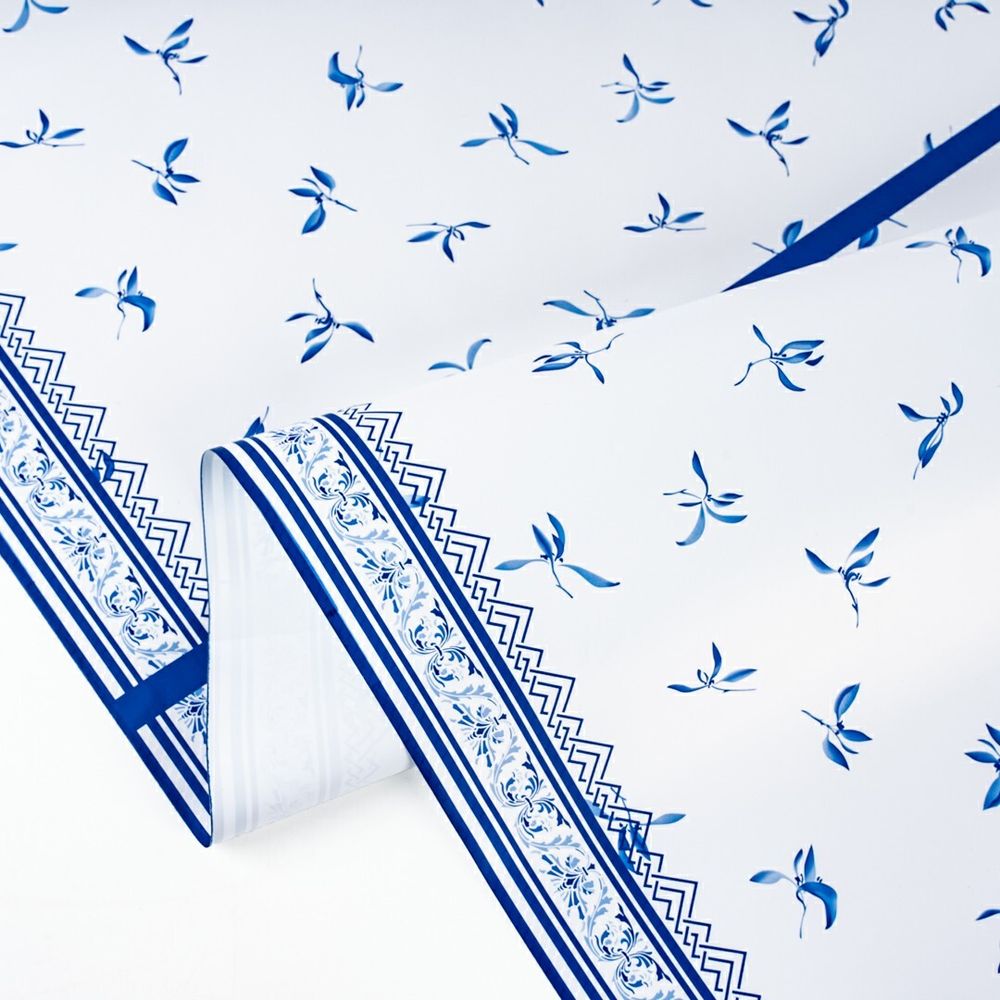 Пленка матовая &quot;Орнамент Флоры&quot; Белая 57см*10м