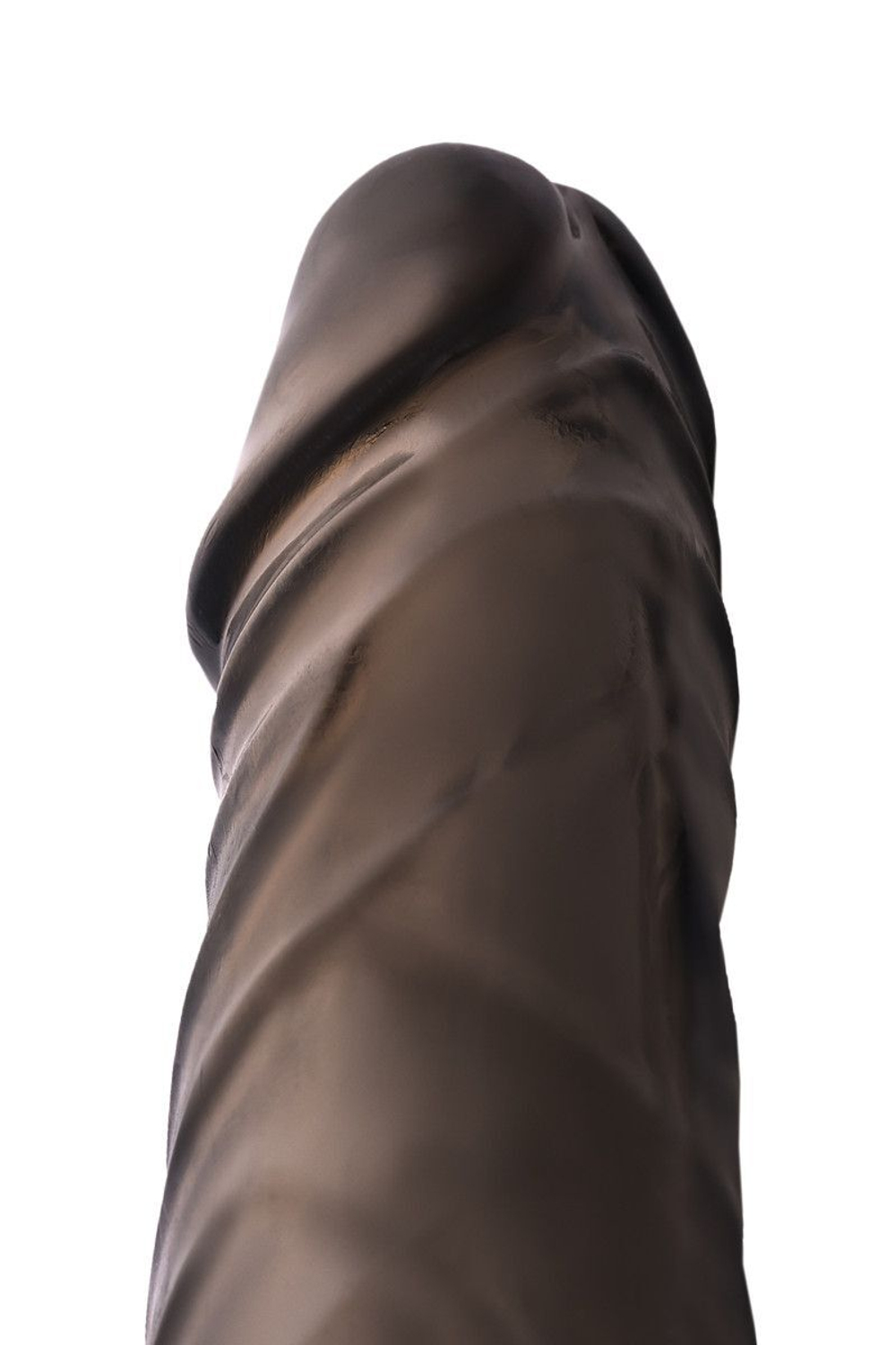 Дымчатая закрытая насадка с подхватом и анальным стимулятором (Цвет: дымчатый)