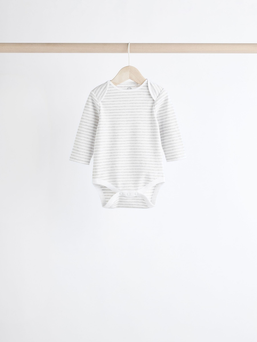 Боди с длинным рукавом для малышей Next K79-966, 5 шт., Белый, Серый