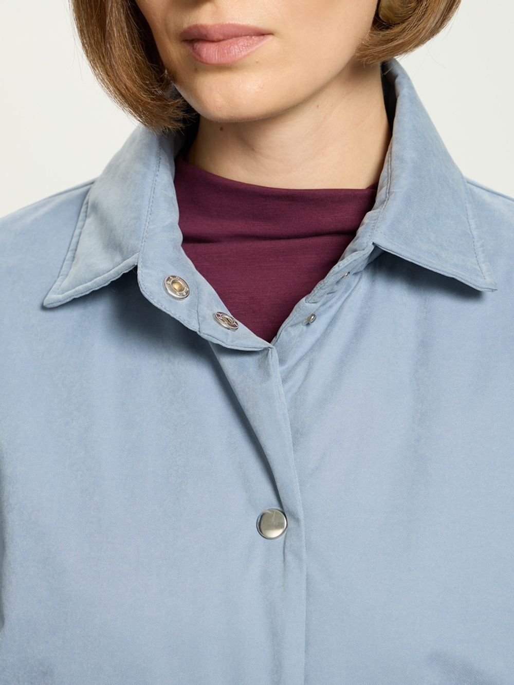 Куртка Бостон голубая утепленная