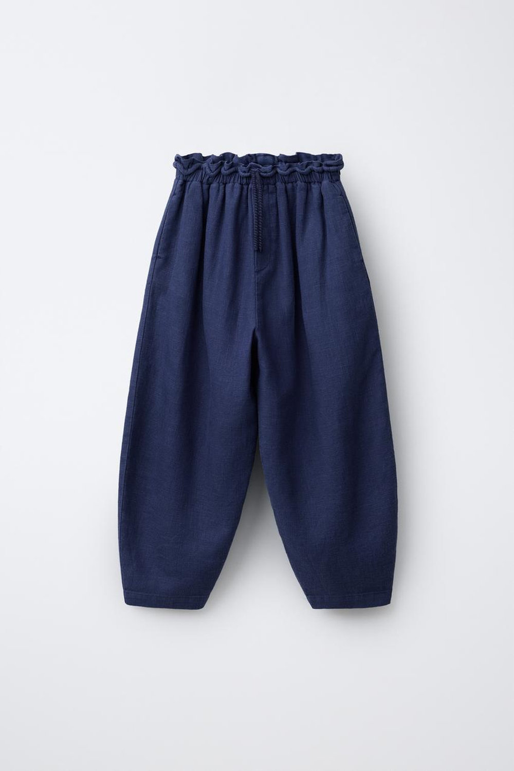 ZARA БРЮКИ-АЛАДДИНЫ ИЗ РАМИ, СИНИЙ