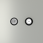 Розетка телевизионная встраиваемая VOLTUM S70 оконечная TV+SAT, (сталь)