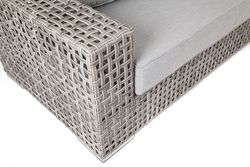 "Тито" диван из искусственного ротанга трехместный, цвет серый (уценка)