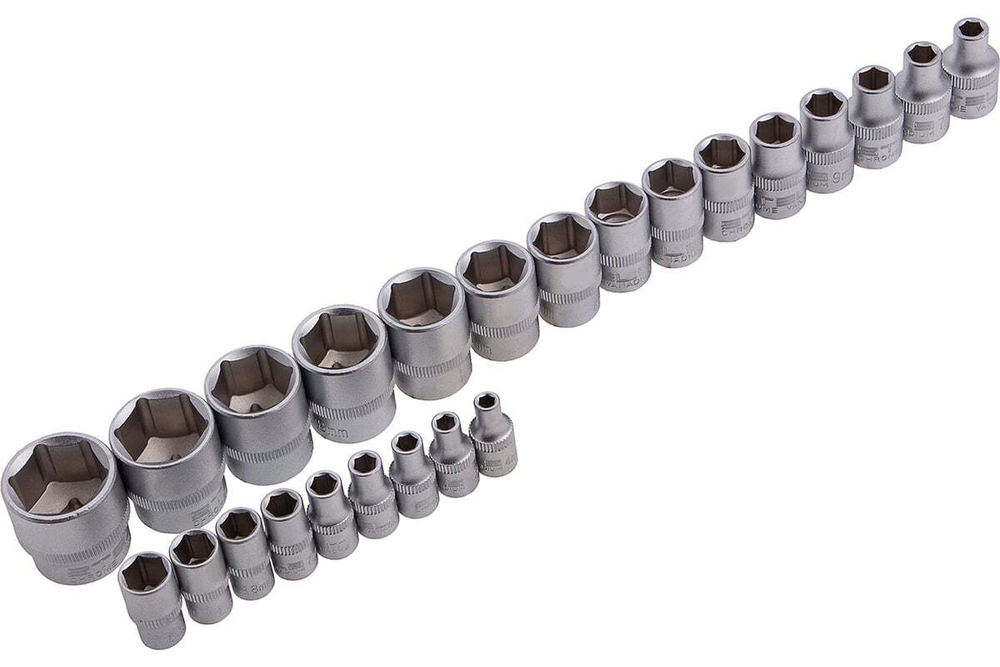 Набор инструментов 1/2",3/8",1/4",CrV пластик.кейс