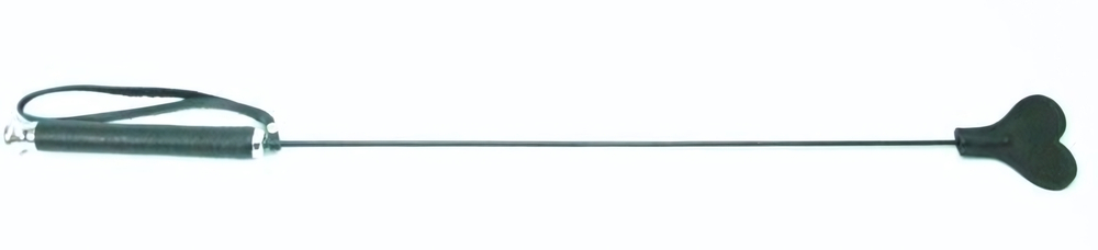 Чёрный стек с шлепком в виде сердца - 61 см. (Цвет: черный)