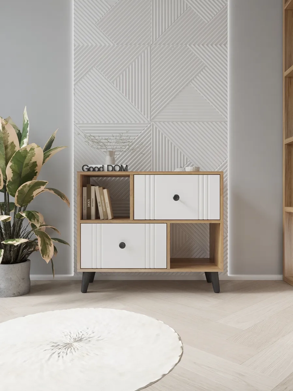 Комод-тумба в гостиную на ножках